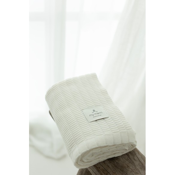 Bambus Babydecke Cream 80x100 - Vini -  MY MEMI