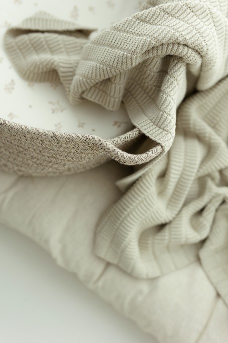 Bamboo Blanket 80x100 Light Beige - Vini - MY MEMI 2