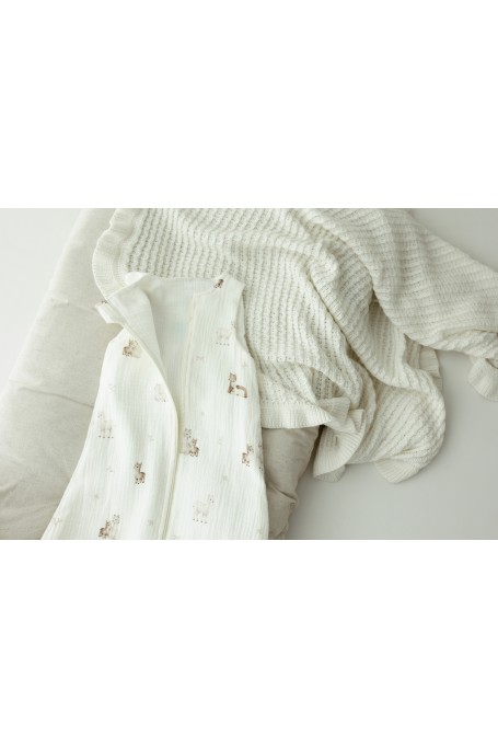 Bio Baumwolle Musselin Babyschlafsack mit Beinen 1 - 3 Jahre 1.0 TOG - alpacas 2