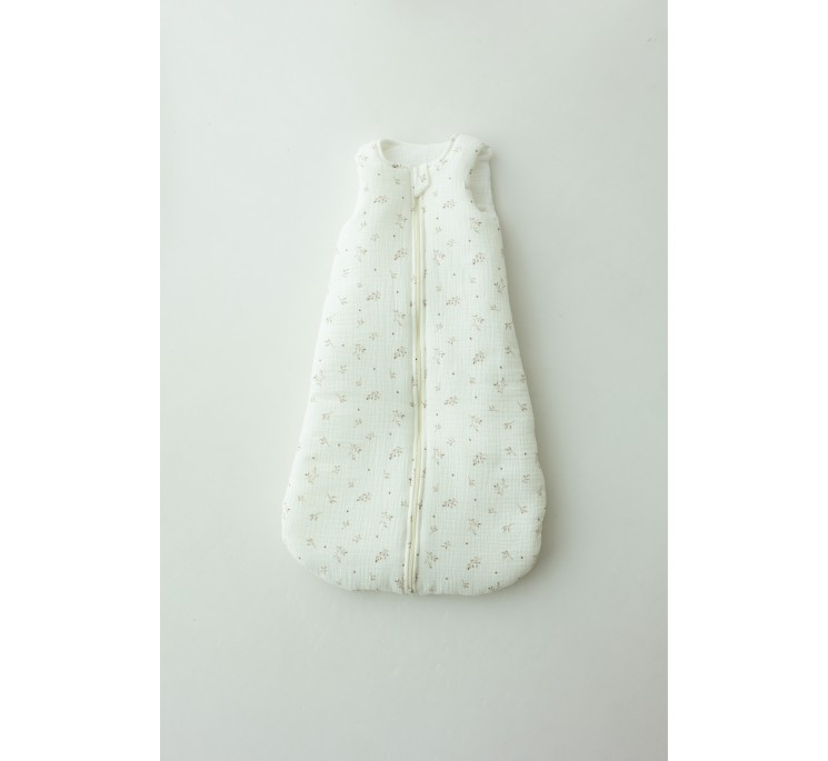 Bio Baumwolle Musselin Babyschlafsack 0 - 5 Monate 2.5 TOG- twigs - MY MEMI