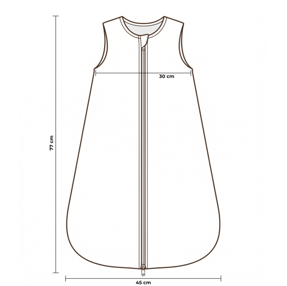 Bio Baumwolle Musselin Babyschlafsack 5 - 18 Monate 2.5 TOG - alpacas - MY MEMI