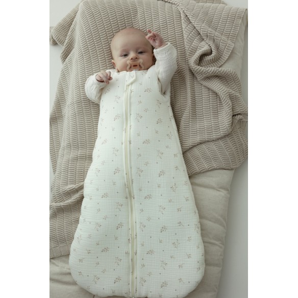 Bio Baumwolle Musselin Babyschlafsack 5 - 18 Monate 2.5 TOG - twigs - MY MEMI