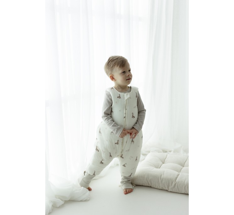Śpiworek z nogawkami 1 - 3 lata 2.5 TOG - giraffes - MY MEMI