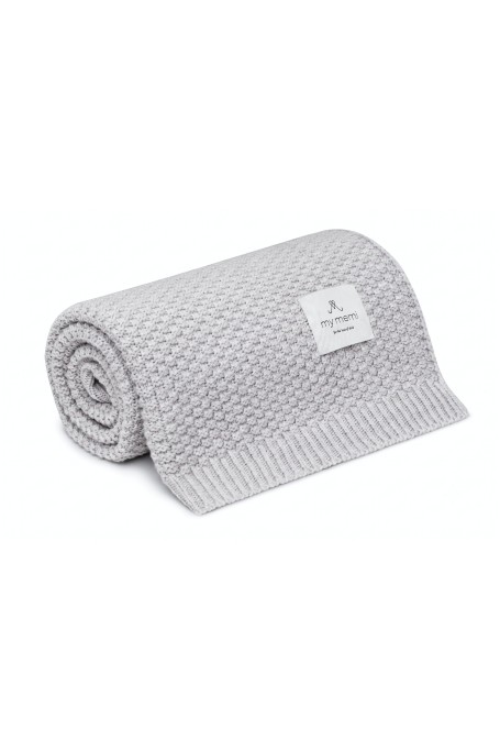 Merino Wool Blanket Grey | Woollen Baby Blankets | Wollen Accessories