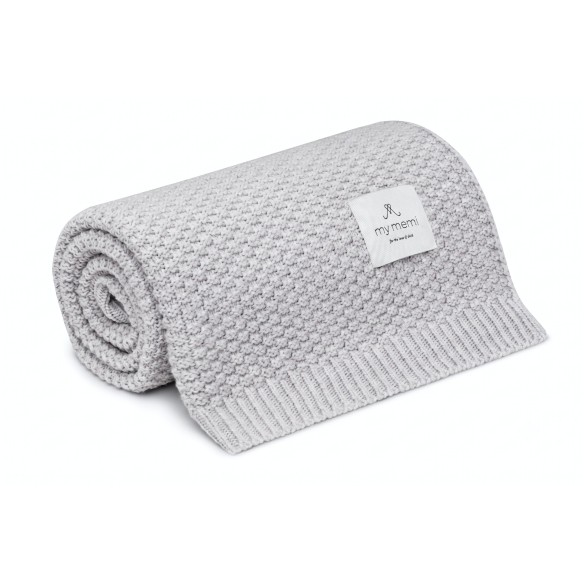Merino Wool Blanket Grey | Woollen Baby Blankets | Wollen Accessories
