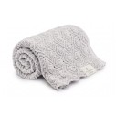 Babydecke aus 100% Merinowolle Light Grey Pearl – Premium Collection - MY MEMI