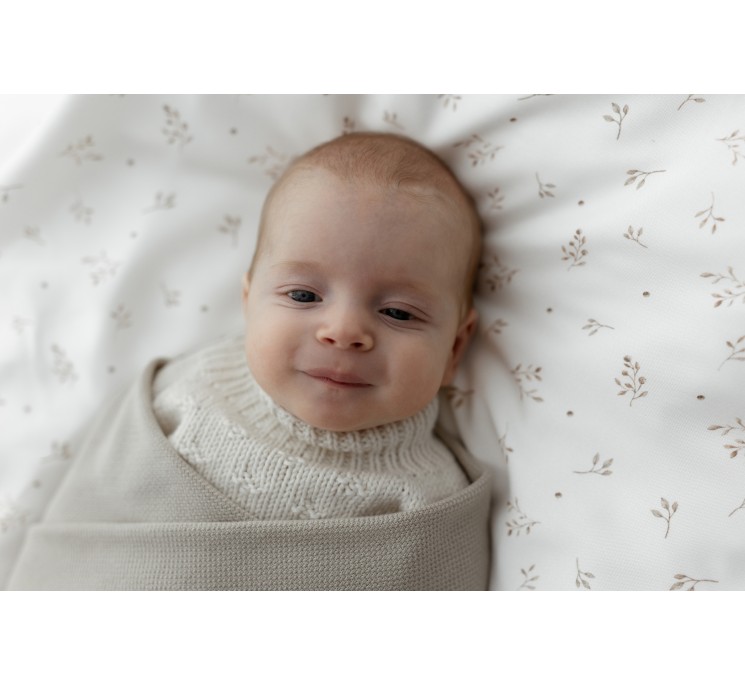 Bamboo Baby Swaddle Blanket with Silver Ions 100x100 Baby Blue MY MEMI