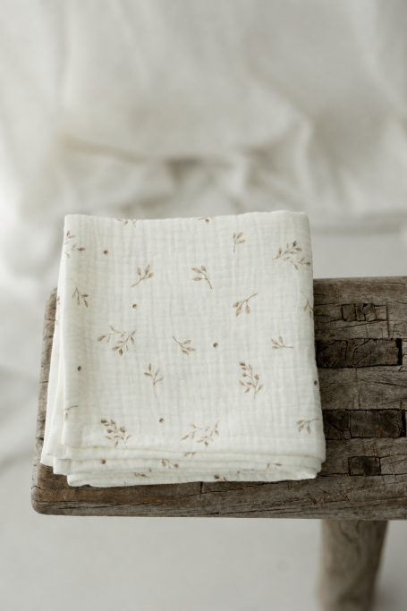 Bio Baumwolle Musselin Windel 60x65 - twigs - MY MEMI