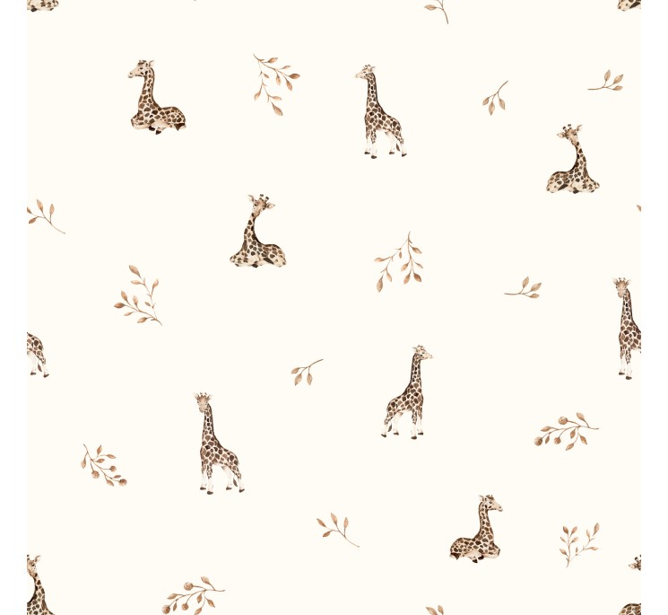 Bio Baumwolle Laken für das Beistellbett 60x90 - giraffes - MY MEMI
