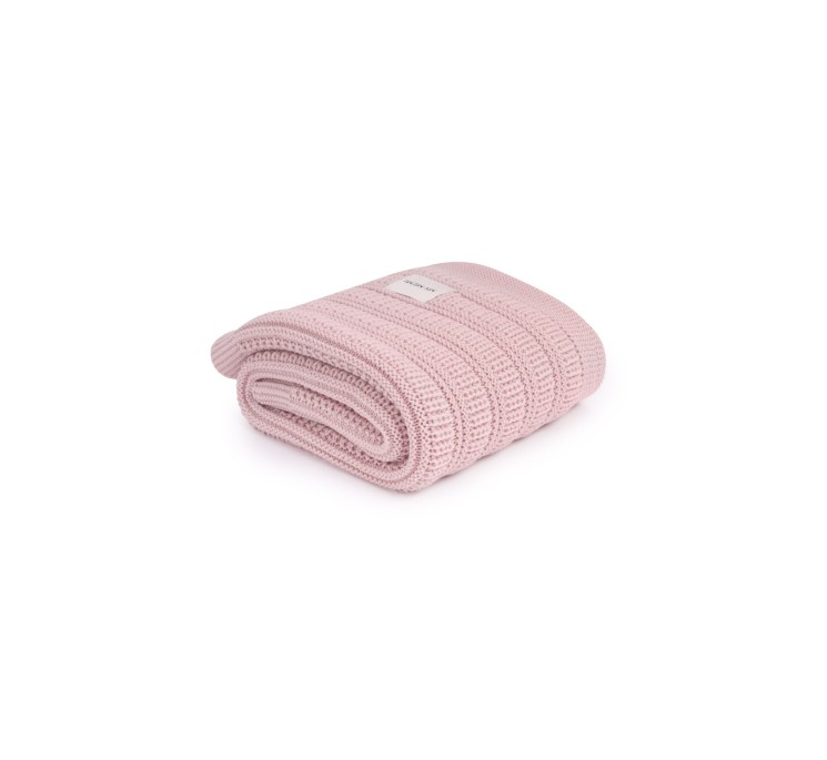 Babydecke aus 100% Merinowolle Powder Pink Fjord – Premium Collection - MY MEMI