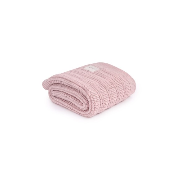 Babydecke aus 100% Merinowolle Powder Pink Fjord – Premium Collection - MY MEMI