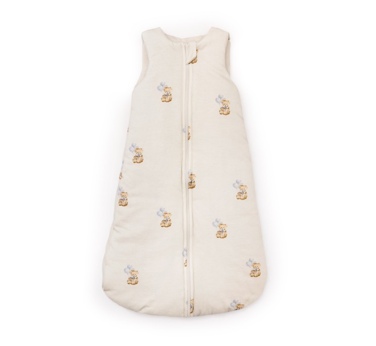 Bio Baumwolle Babyschlafsack 0 - 5 Monate 2.5 TOG - teddy - MY MEMI
