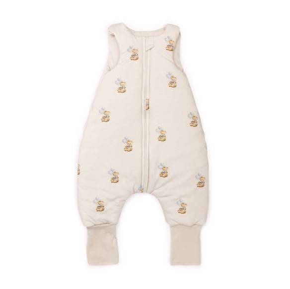Bio Baumwolle Babyschlafsack mit Beinen 1 - 3 Jahre 2.5 TOG - teddy - MY MEMI