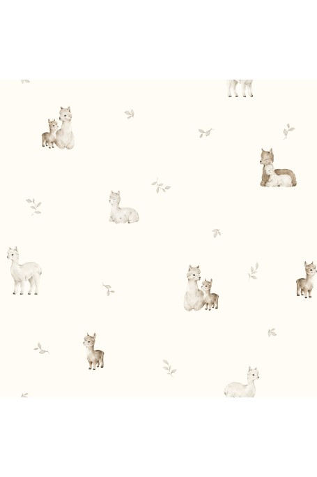 Bio Baumwolle Laken 60x120 - alpacas - MY MEMI 2