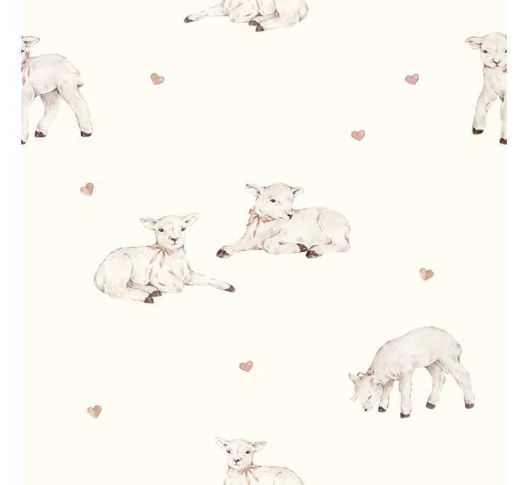 Prześcieradło z bawełny organicznej 60x120 - little sheeps