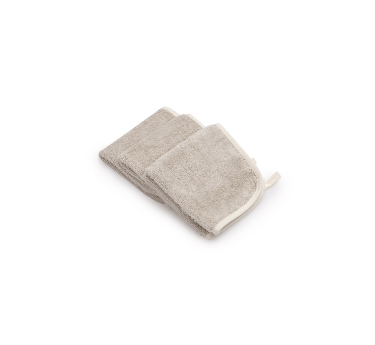 3er-Pack Bambus-Gesichts- / Prall- / Waschhandtücher Light Beige - MY MEMI