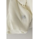 Decke aus 100% Merinowolle Cream Classic - Premium Collection - MY MEMI