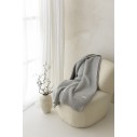 Koc ze 100% wełny merino light grey Classic - premium collection - MY MEMI