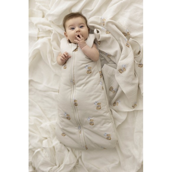 4er-Pack Bio Baumwolle Musselin Windeln 35x35 - teddy - MY MEMI