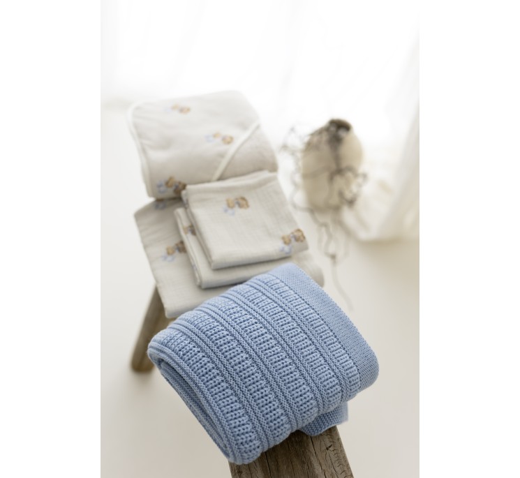 Bio Baumwolle Musselin Windel 60x65 - teddy - MY MEMI