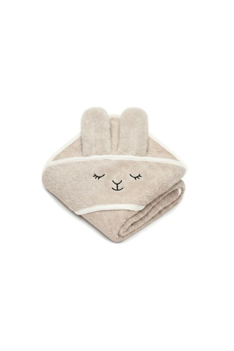 Bambusowy ręcznik light beige - sleeping alpaca - MY MEMI