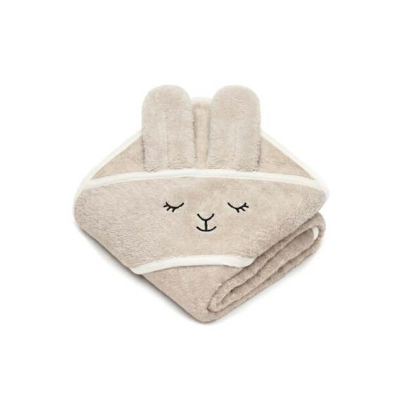 Bambusowy ręcznik light beige - sleeping alpaca - MY MEMI