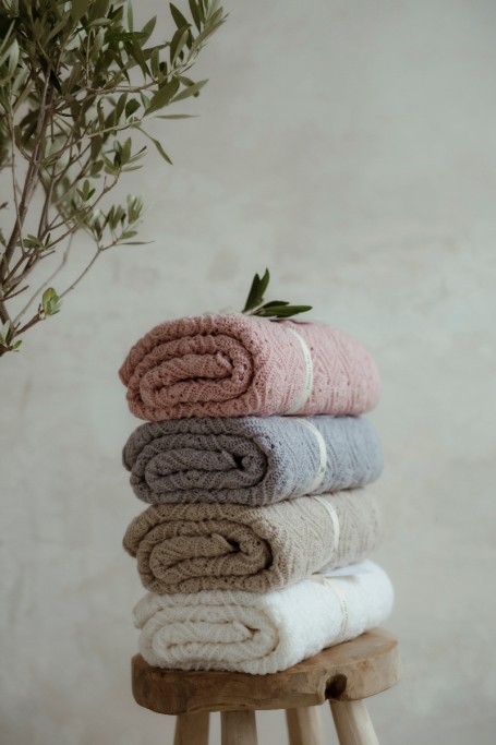 100% Natural Merino Wool Blanket Grey Pearl - Premium Collection - MY MEMI 2