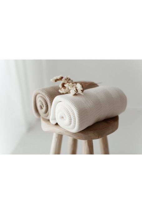 Bambusowy kocyk cream 80x100 – fir 2