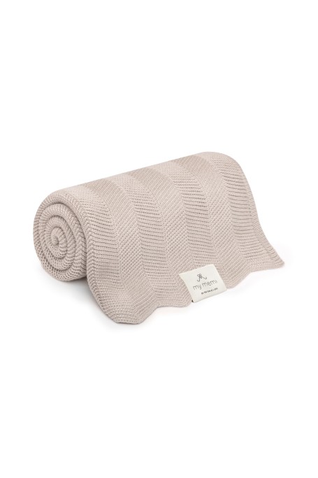 Bambusowy kocyk light beige 80x100 – fir