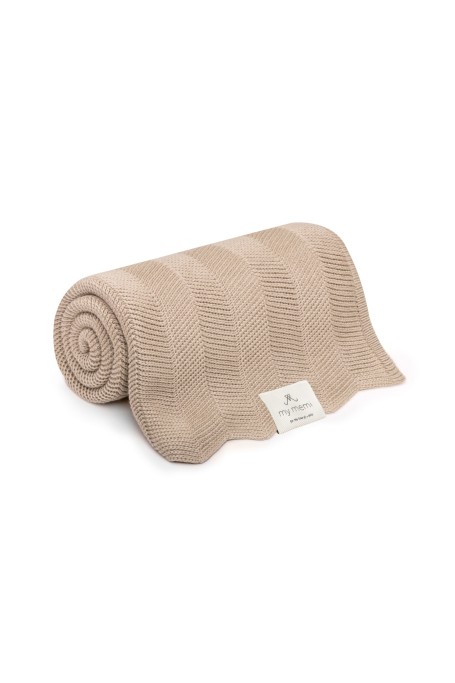 Bambusowy kocyk beige 80x100 – fir