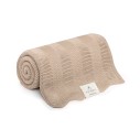 Bambusowy kocyk beige 80x100 – fir