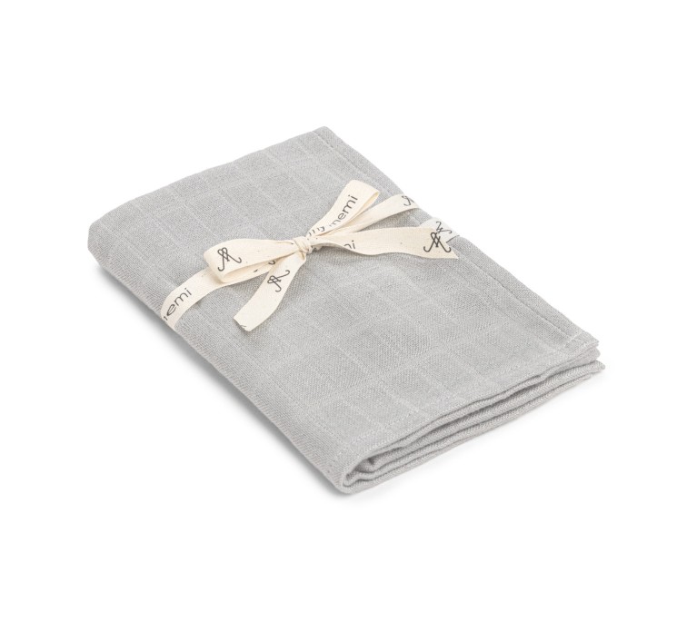 Bambusowa pieluszka muślinowa 65x65 light grey