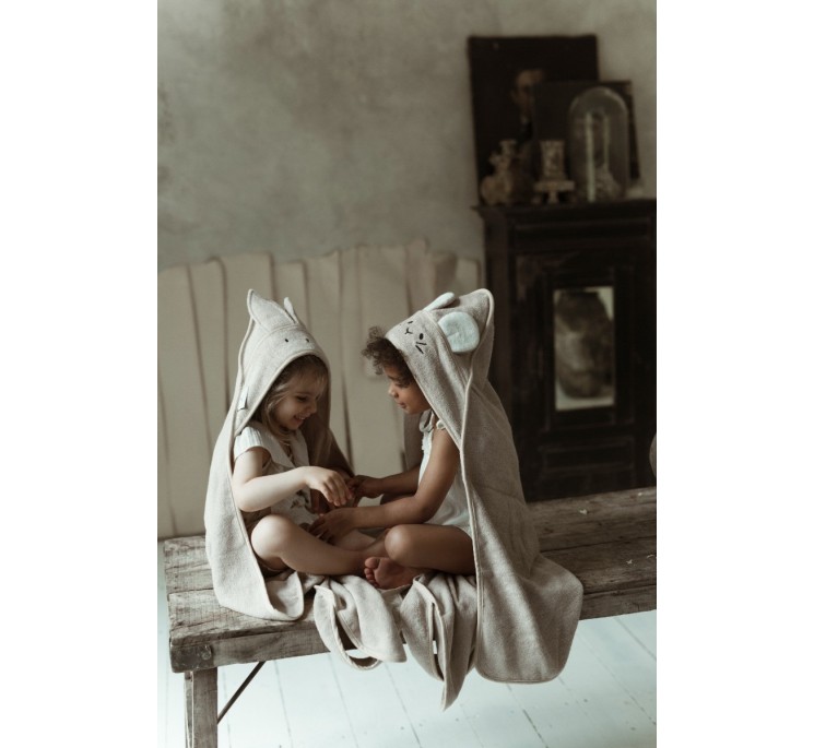 Bambusowy ręcznik cream - rabbit