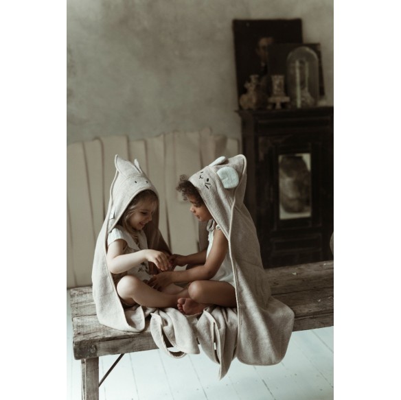 Bambusowy ręcznik cream - rabbit