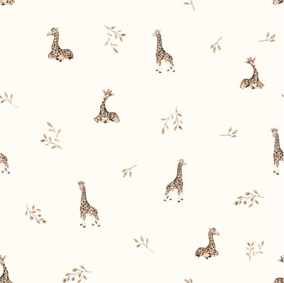 Bambusowe prześcieradło do gondoli - giraffes