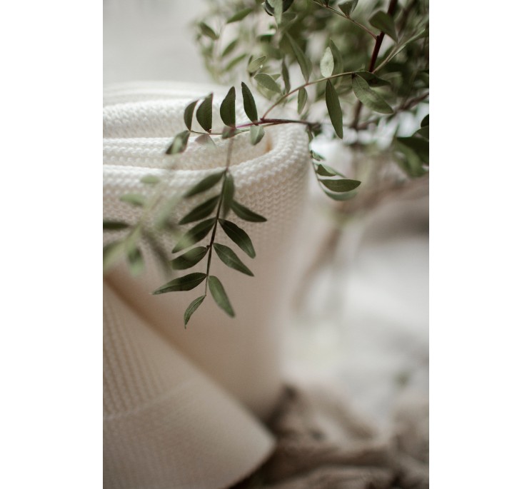 Bambusowy kocyk cream 80x100 - classic