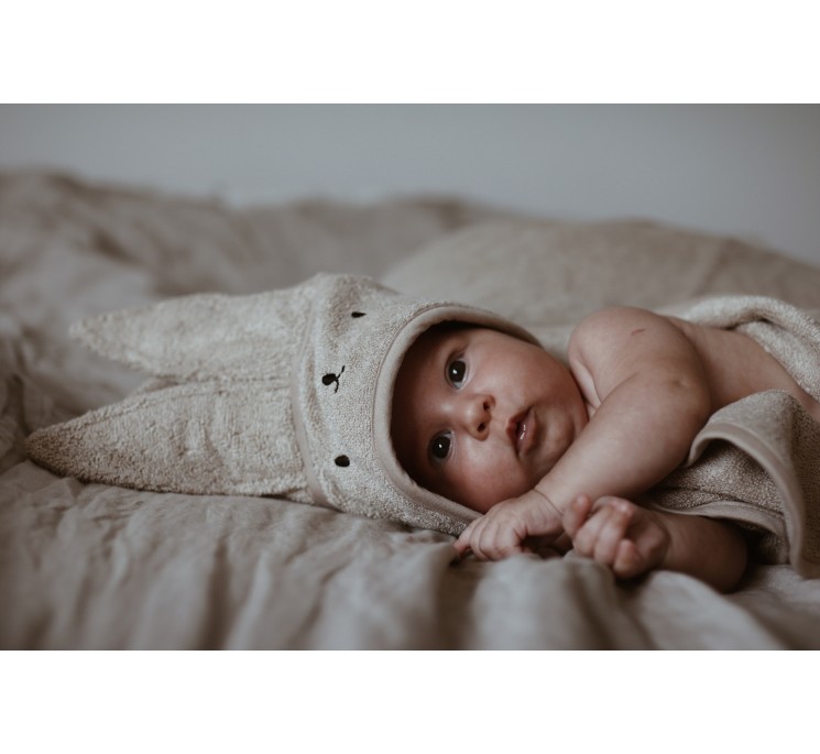 Bambusowy ręcznik beige - rabbit
