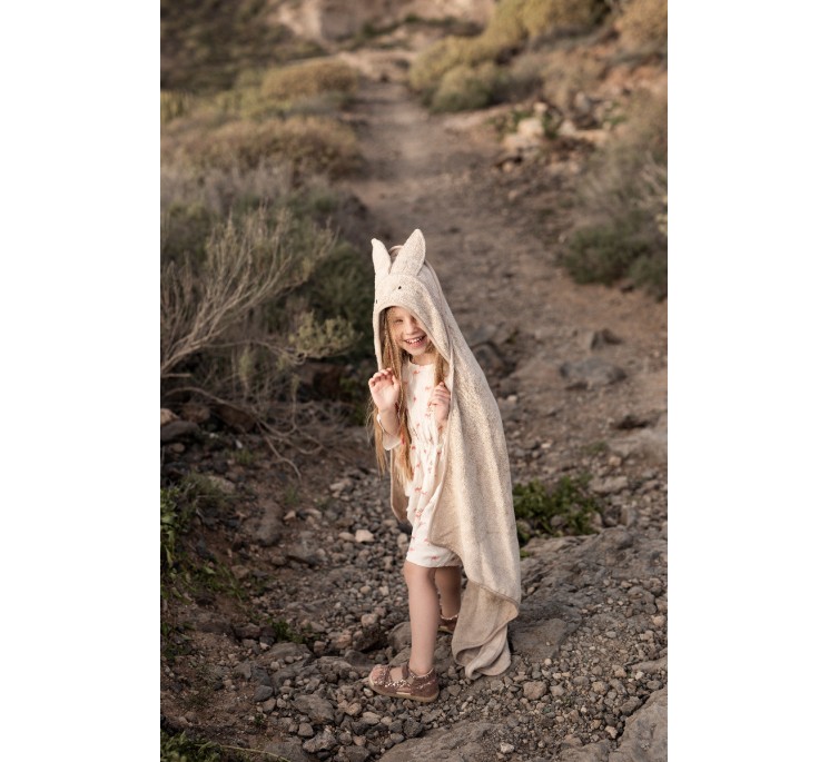 Bambusowy ręcznik beige - rabbit