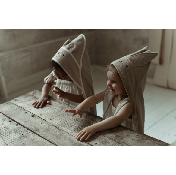 Bambusowy ręcznik beige - rabbit