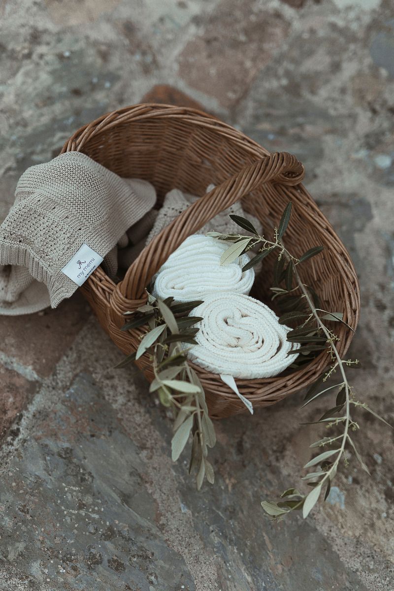 Durchbrochene Bambus Decke 80x100 Powder Pink (Puderrosa) MY MEMI