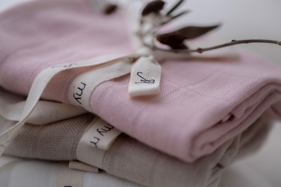 Bambus-Musselin-Windel 65x65 creme (cream) - MY MEMI