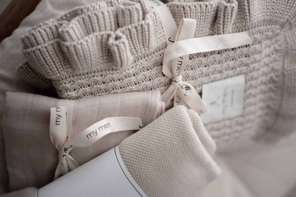 Bambus-Musselin-Windel 65x65 creme (cream) - MY MEMI