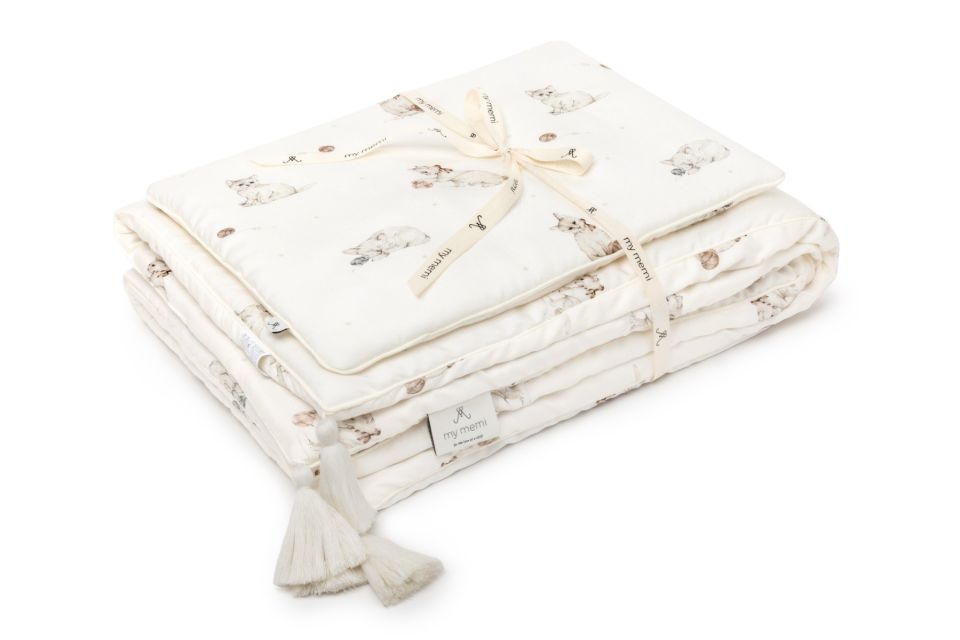 Bambusbettwäsche mit Füllung 75x95 - kittens - MY MEMI