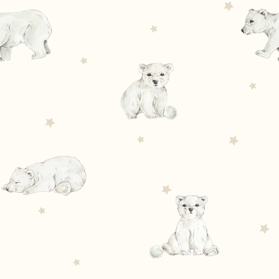 Bambusbettwäsche mit Füllung 75x95 - little bears - MY MEMI