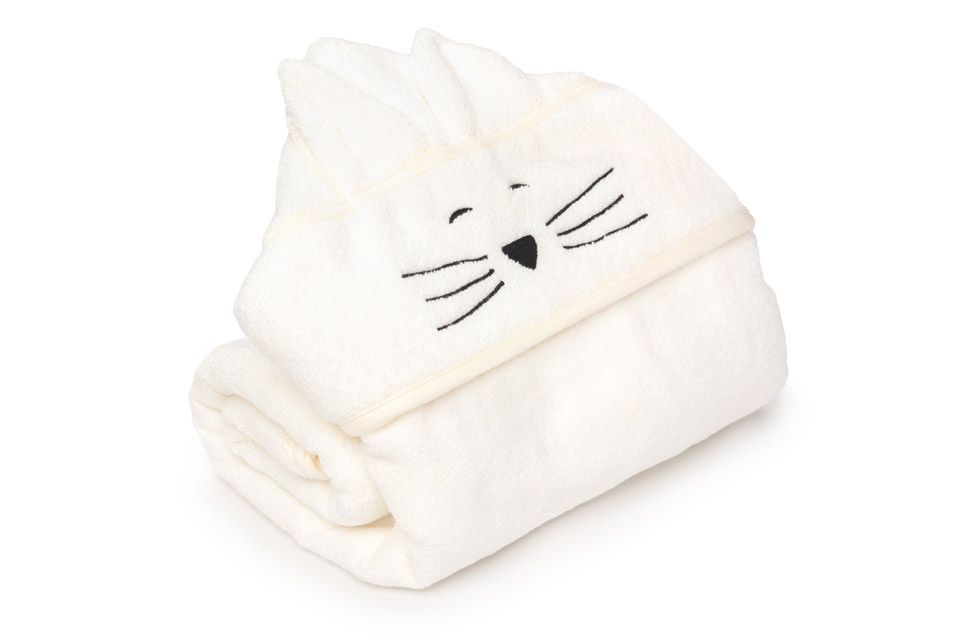 Bambus großes Handtuch Cream (Creme) - Cat MY MEMI