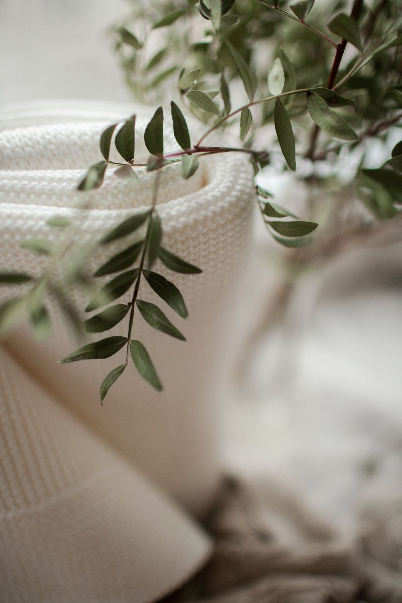 Bambus Decke Cream (Creme) 80x100 - Classic MY MEMI