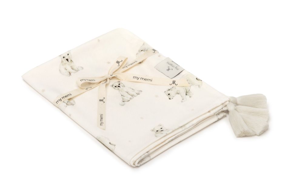 Bambuswickel 100x120 - little bears - MY MEMI