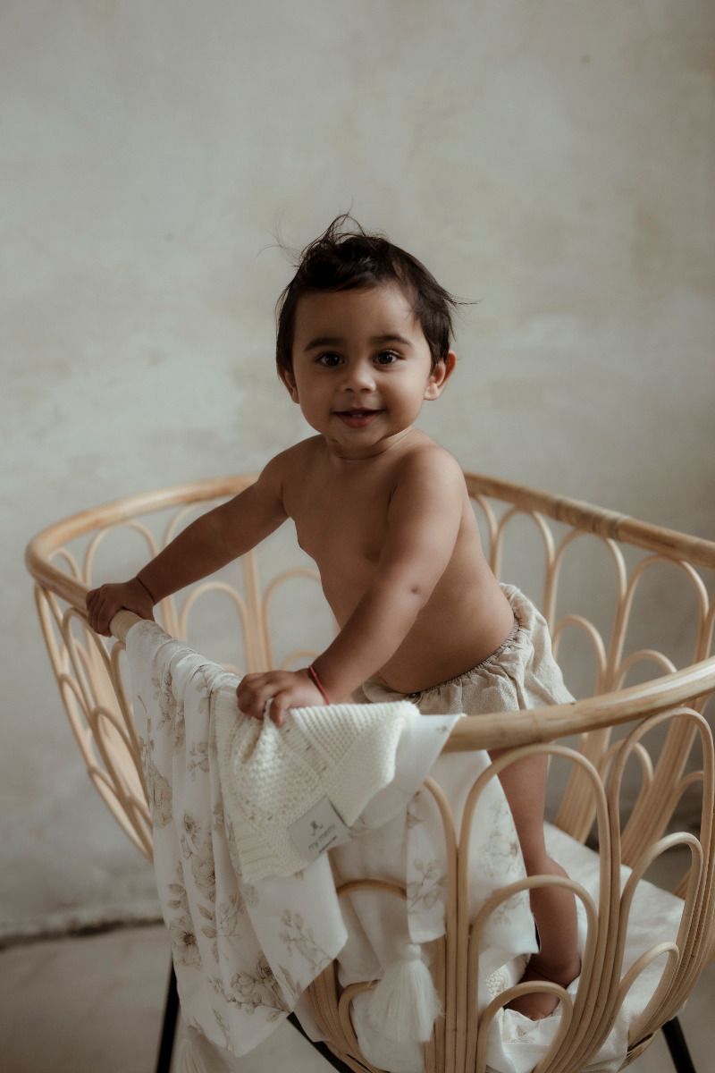 Bambuswickel 75x100 – Boho Flowers MY MEMI