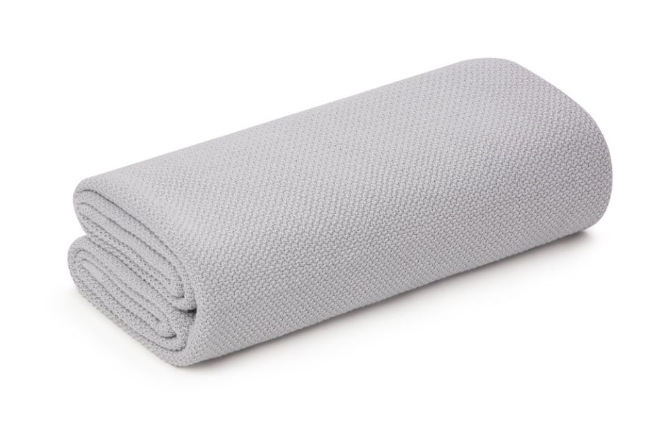 Bambuswickel / leichte Decke mit Silberionen 100x100 Light Grey (Hellgrau) MY MEMI