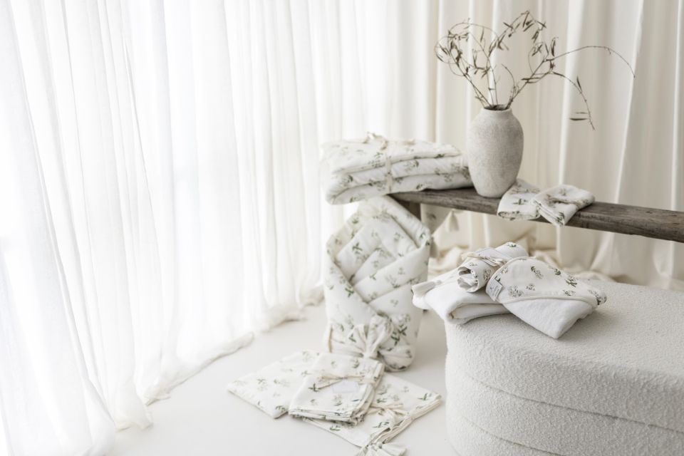 Bambuswickel 100x120 – bells - MY MEMI